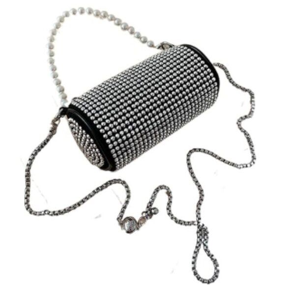 NEW Studded Papillon Barrel Style Crossbody Custom Couture Handbag (SPXX015) - Picture 1 of 4